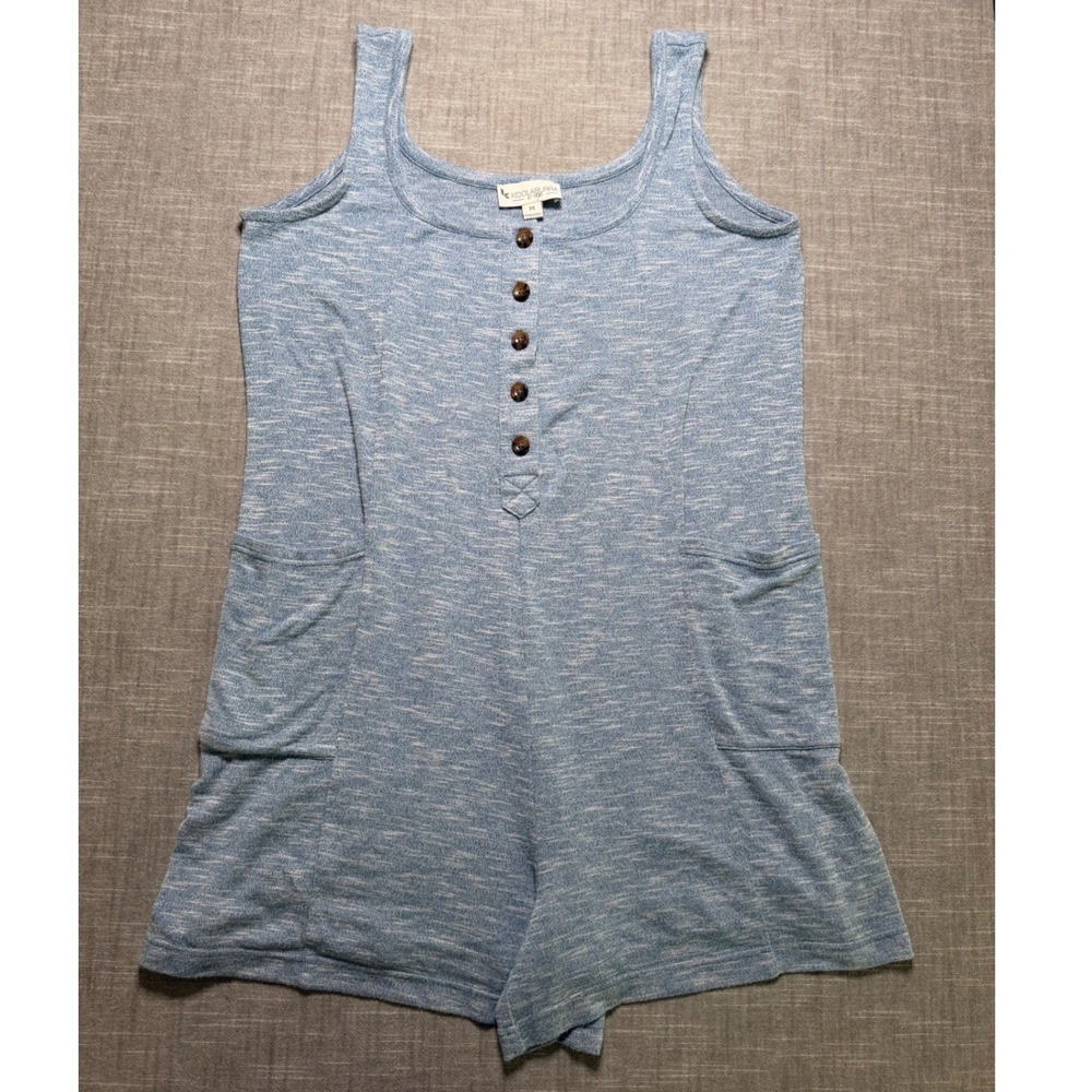 Koolaburra by UGG‎ Womens Blue Heathered Knit Sleeveless Romper A392933 Size M